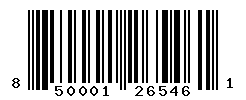 UPC barcode number 850001265461