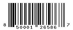 UPC barcode number 850001265867