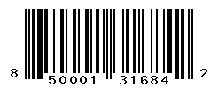 UPC barcode number 850001316842