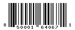 UPC barcode 850001640671