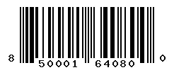 UPC barcode 850001640800