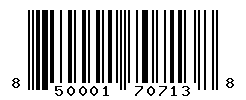 UPC barcode number 850001707138