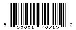 UPC barcode number 850001707152