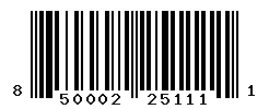UPC barcode number 850002251111