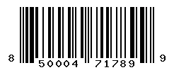 UPC barcode 850004717899