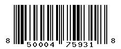UPC barcode number 850004759318