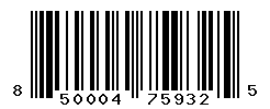 UPC barcode number 850004759325