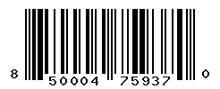 UPC barcode number 850004759370