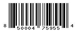 UPC barcode number 850004759554