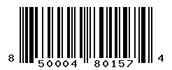 UPC barcode number 850004801574