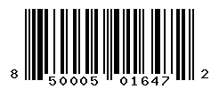 UPC barcode number 850005016472