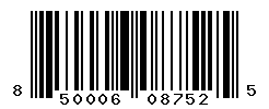 UPC barcode number 850006087525