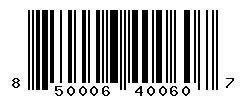 UPC barcode number 850006400607