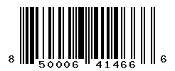 UPC barcode number 850006414666