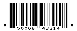 UPC barcode number 850006433148