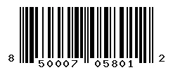 UPC barcode 850007058012