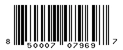 UPC barcode 850007079697