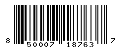 UPC barcode number 850007187637