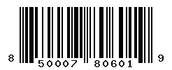 UPC barcode number 850007806019