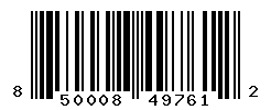 UPC barcode number 850008497612