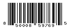 UPC barcode number 850008597695
