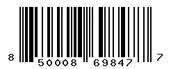 UPC barcode 850008698477
