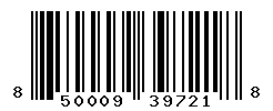 UPC barcode number 850009397218