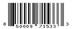 UPC barcode number 850009715333