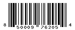 UPC barcode number 850009762054