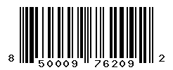 UPC barcode number 850009762092