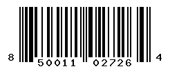 UPC barcode number 850011027264