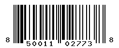 UPC barcode number 850011027738