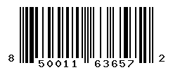 UPC barcode number 850011636572