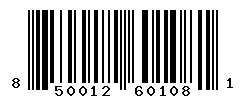 UPC barcode number 850012601081