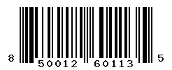 upc 850012601135 barcode image