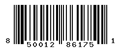 UPC barcode number 850012861751