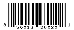 UPC barcode number 850013260201