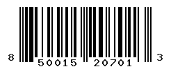 UPC barcode number 850015207013