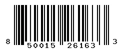 UPC barcode 850015261633