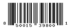 UPC barcode number 850015398001