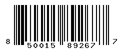 UPC barcode 850015892677