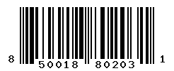 UPC barcode number 850018802031