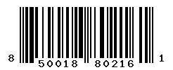 UPC barcode number 850018802161