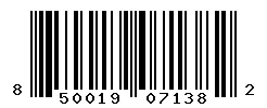 UPC barcode 850019071382