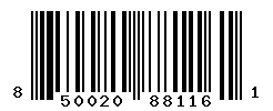 UPC barcode number 850020881161