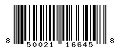 UPC barcode number 850021166458