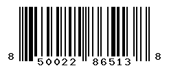 UPC barcode number 850022865138