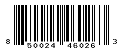 UPC barcode number 850024460263