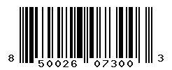 UPC barcode number 850026073003