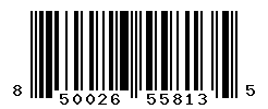 UPC barcode number 850026558135